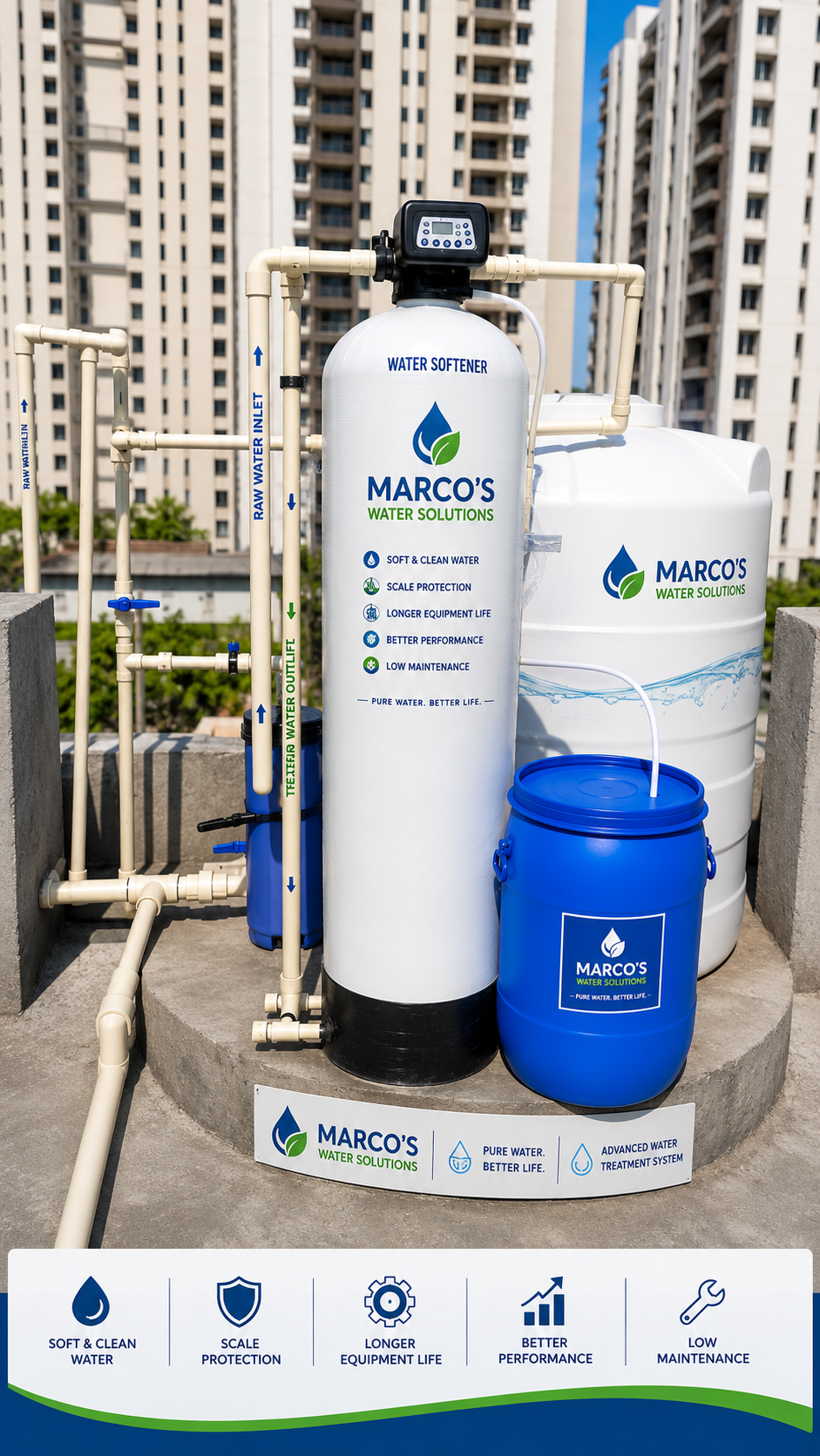 Water Softeners solution by Marcos Water Solutions